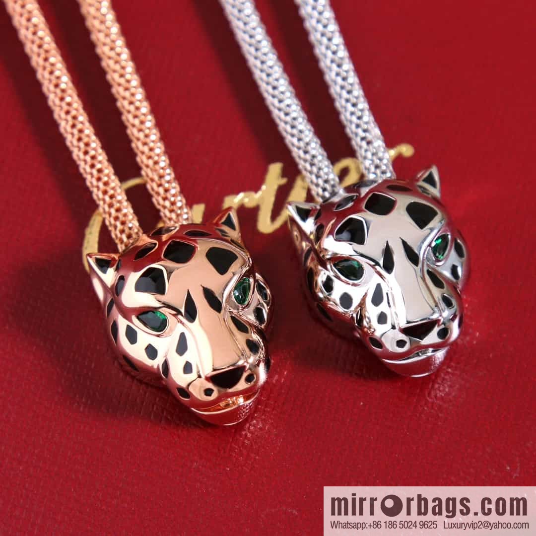 CARTIER Cartier Jungle Series Glossy Leopard Necklace