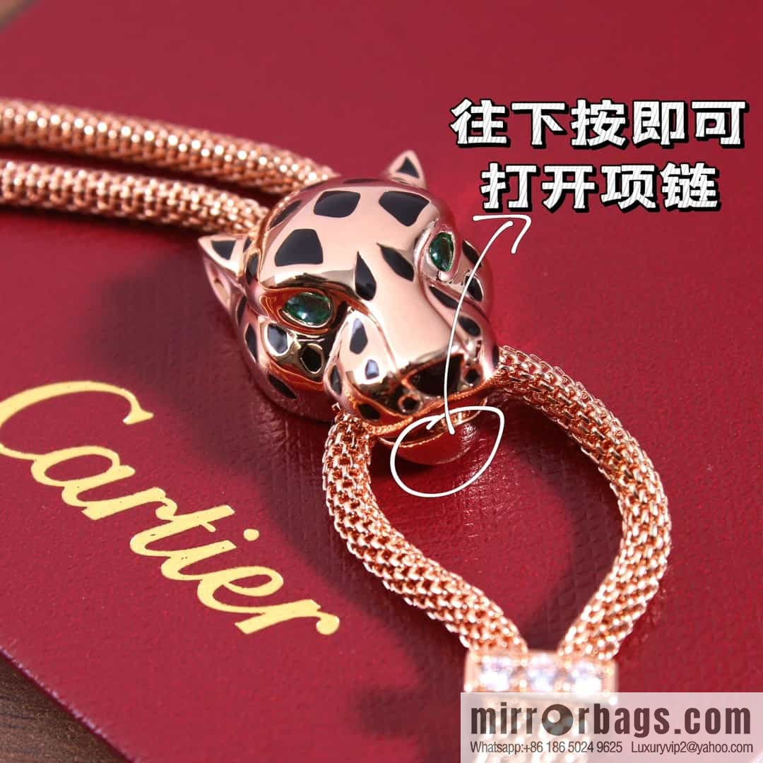 CARTIER Cartier Jungle Series Glossy Leopard Necklace