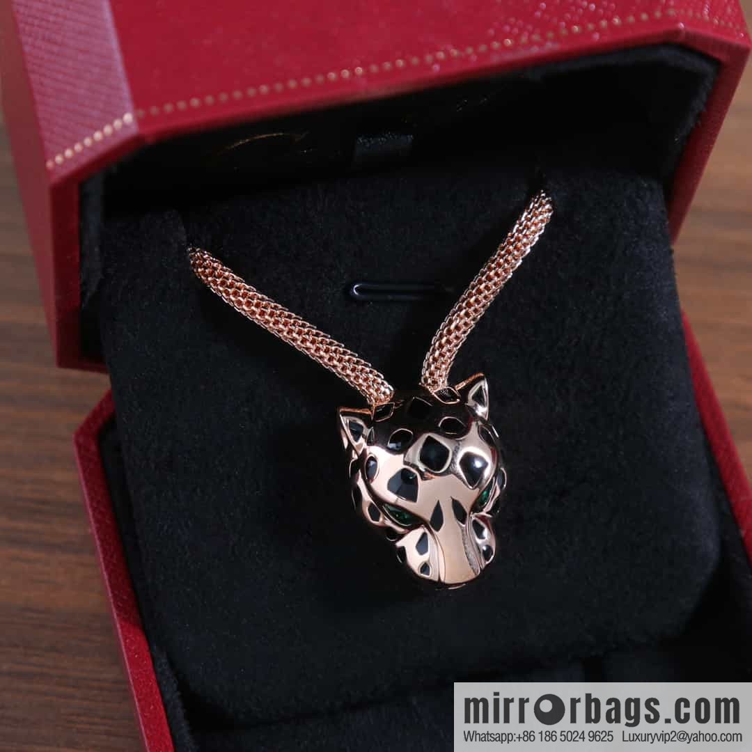 CARTIER Cartier Jungle Series Glossy Leopard Necklace