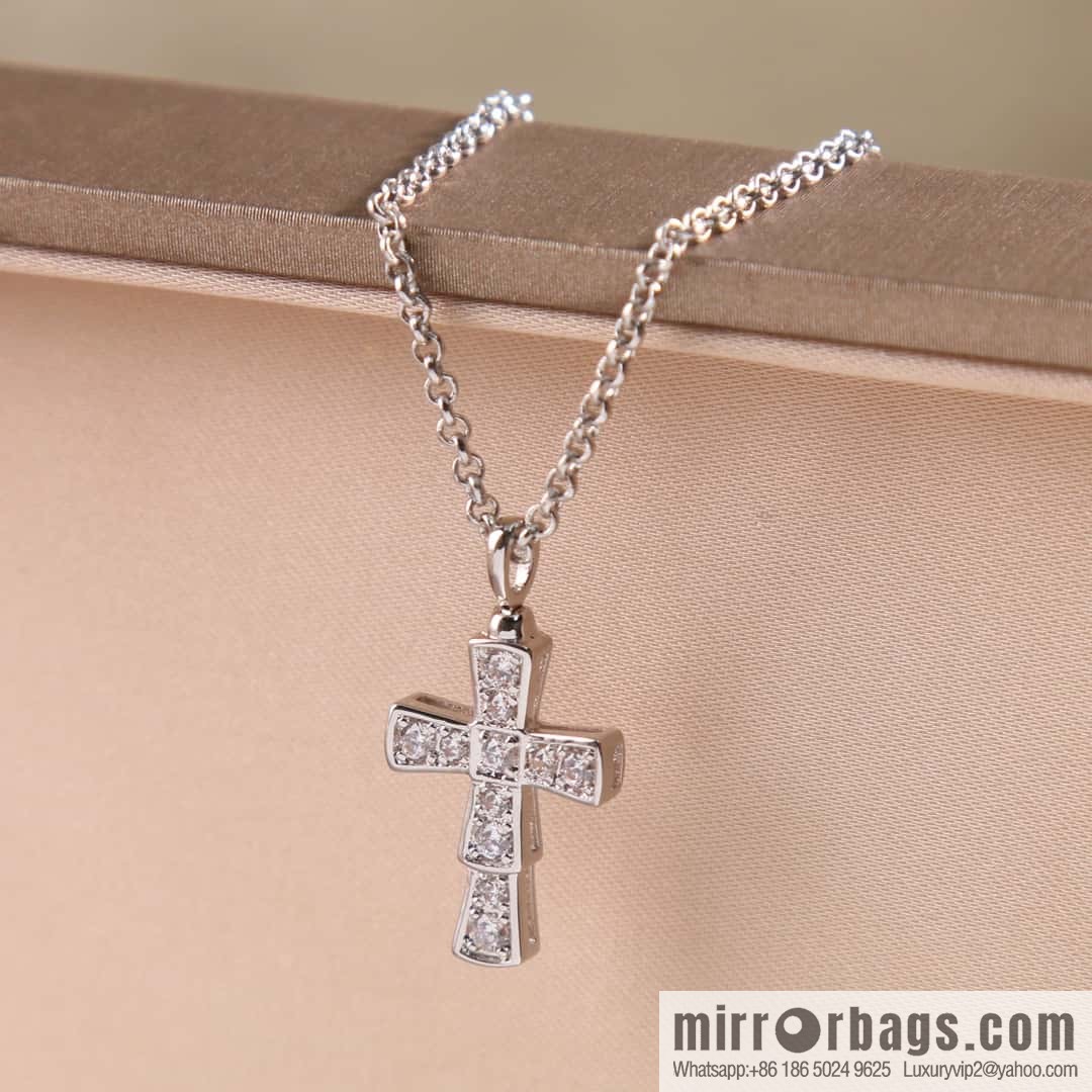 BVLGARI's new CROCE PENDANTS cross necklace