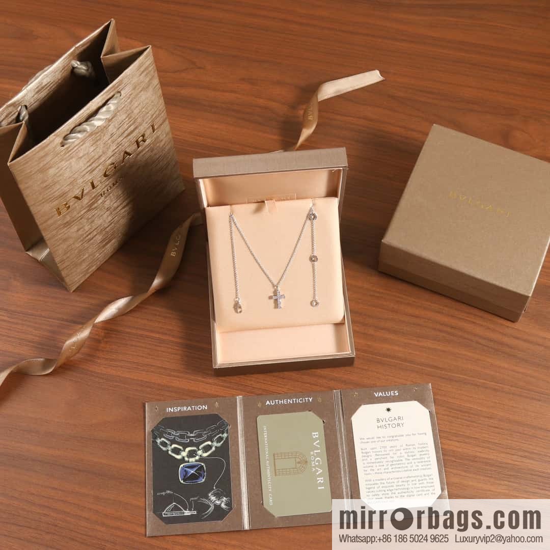 BVLGARI's new CROCE PENDANTS cross necklace