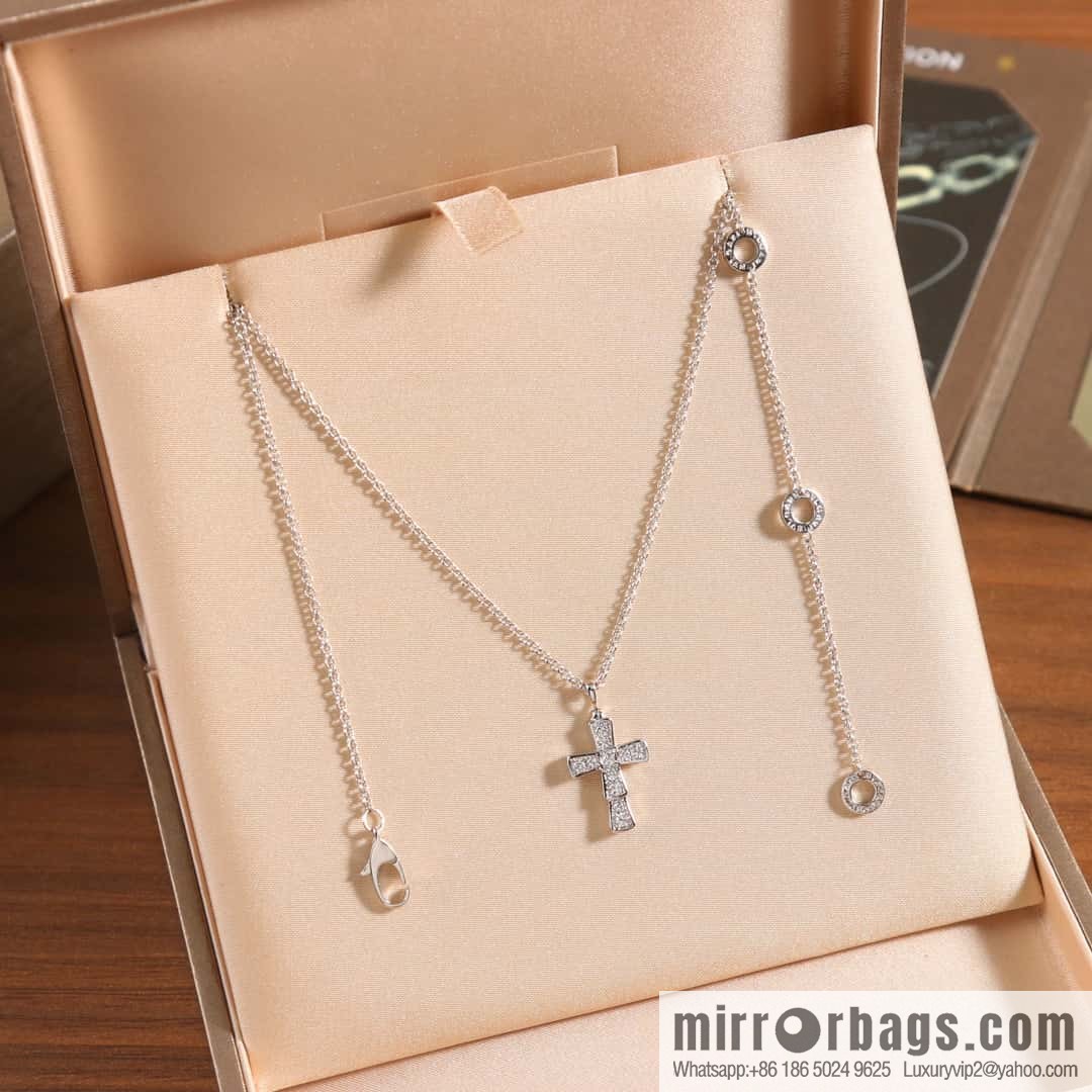 BVLGARI's new CROCE PENDANTS cross necklace