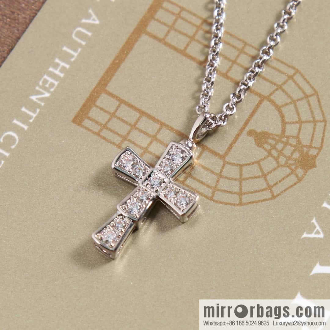 BVLGARI's new CROCE PENDANTS cross necklace