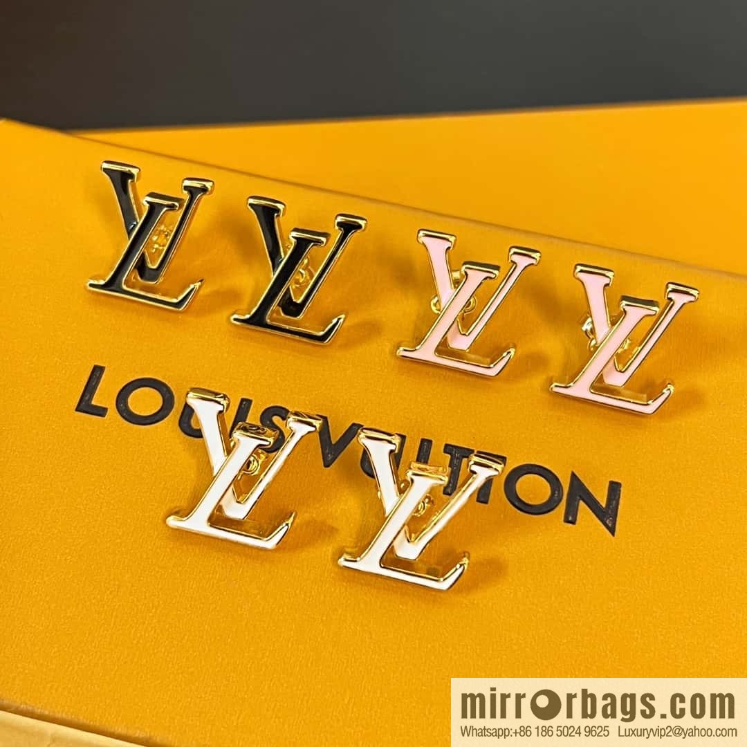 Louis Vuitton Louis Vuitton LV ICONIC enamel, letter, stud earrings