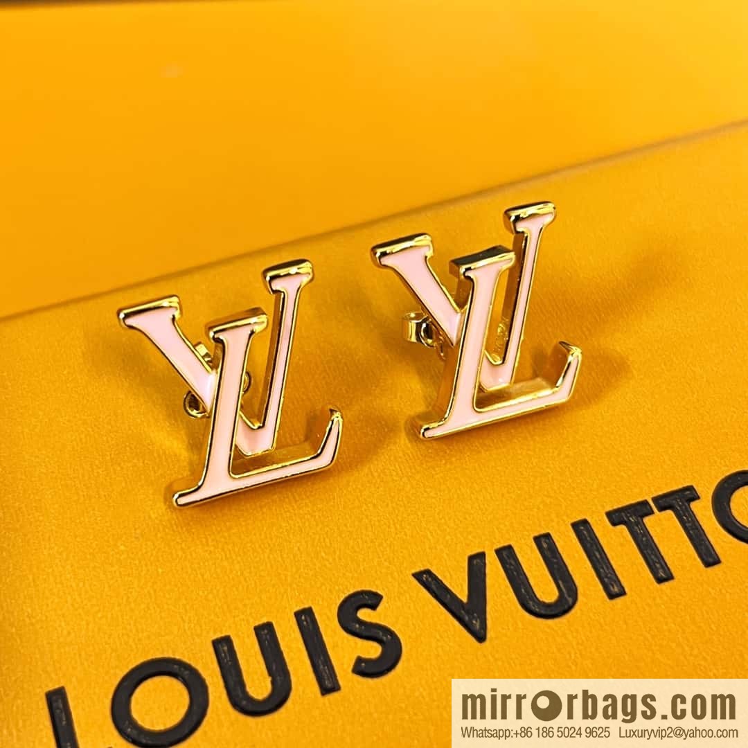 Louis Vuitton Louis Vuitton LV ICONIC enamel, letter, stud earrings