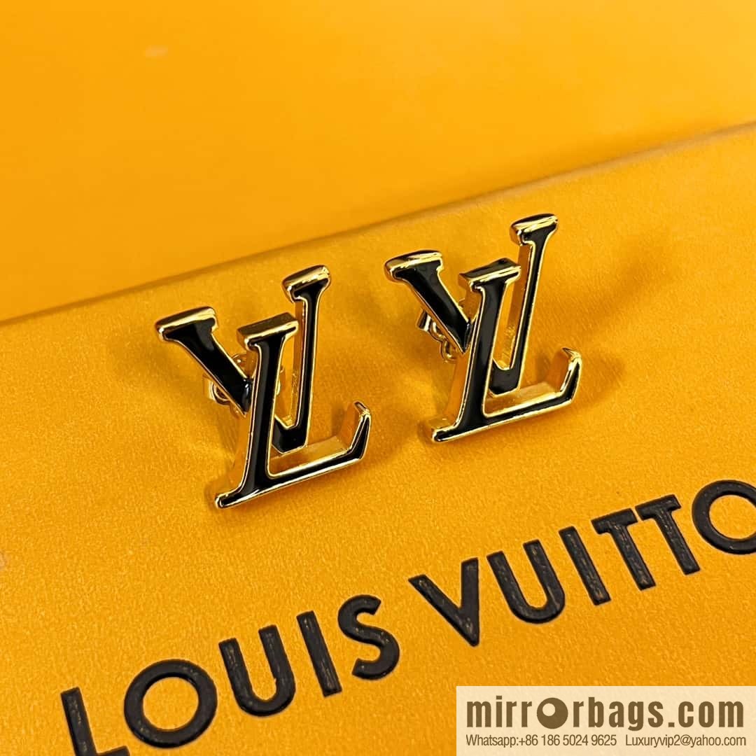 Louis Vuitton Louis Vuitton LV ICONIC enamel, letter, stud earrings