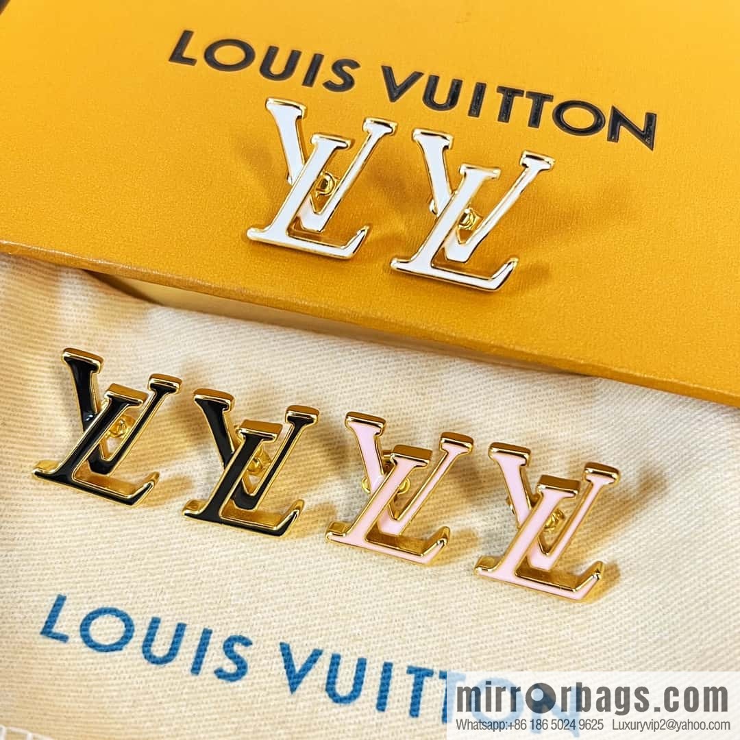Louis Vuitton Louis Vuitton LV ICONIC enamel, letter, stud earrings