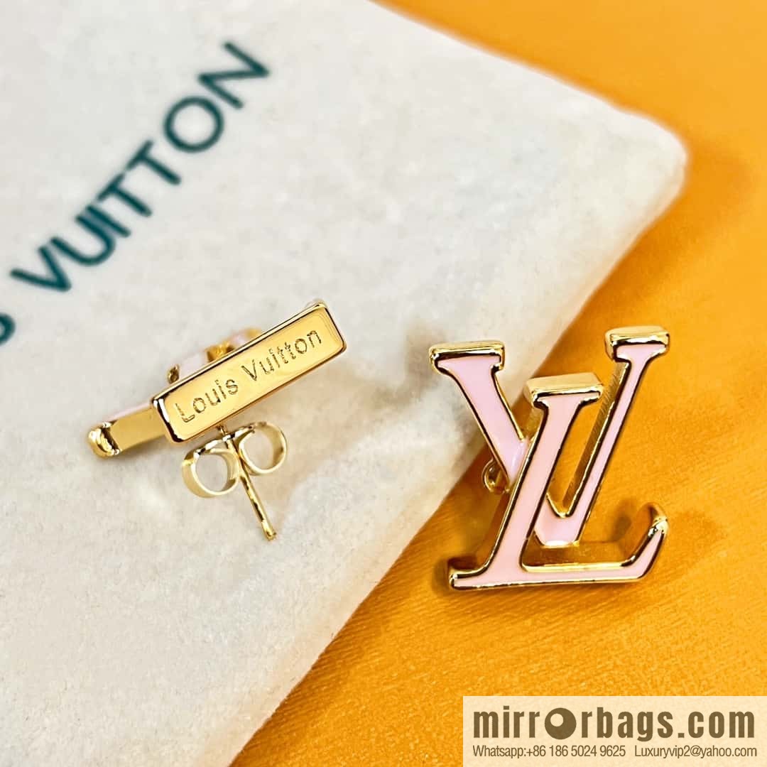 Louis Vuitton Louis Vuitton LV ICONIC enamel, letter, stud earrings