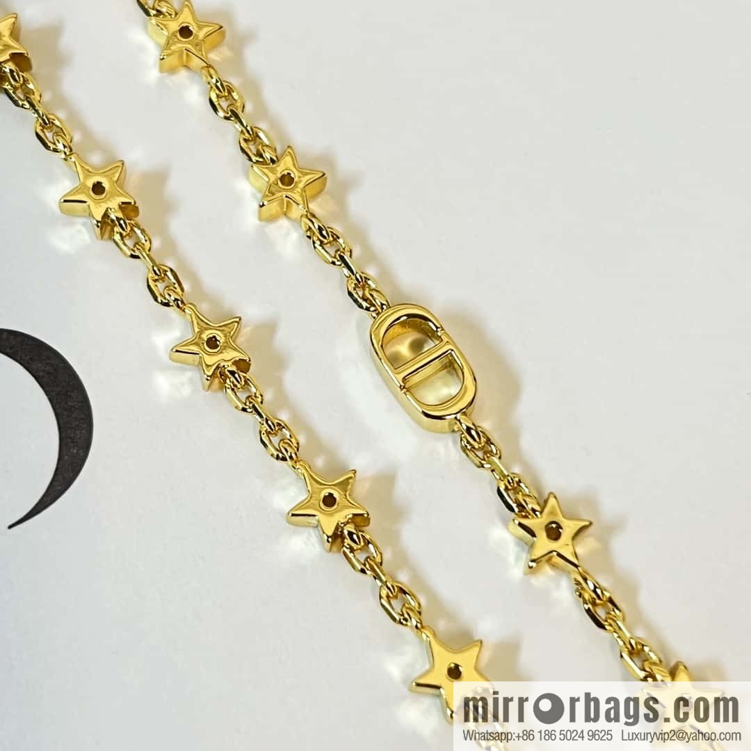 New ☑️ Dior pentagram ⭐ star pearl necklace