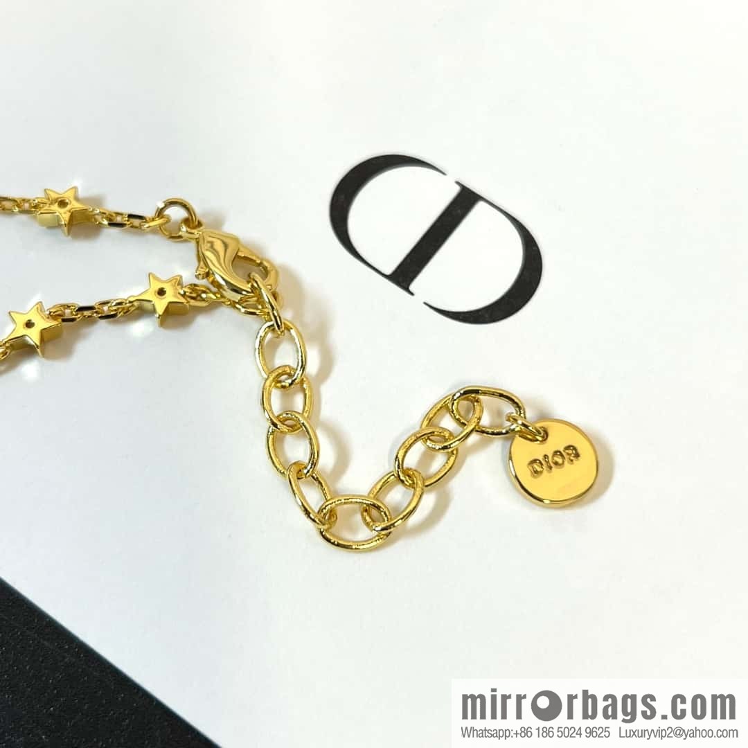 New ☑️ Dior pentagram ⭐ star pearl necklace
