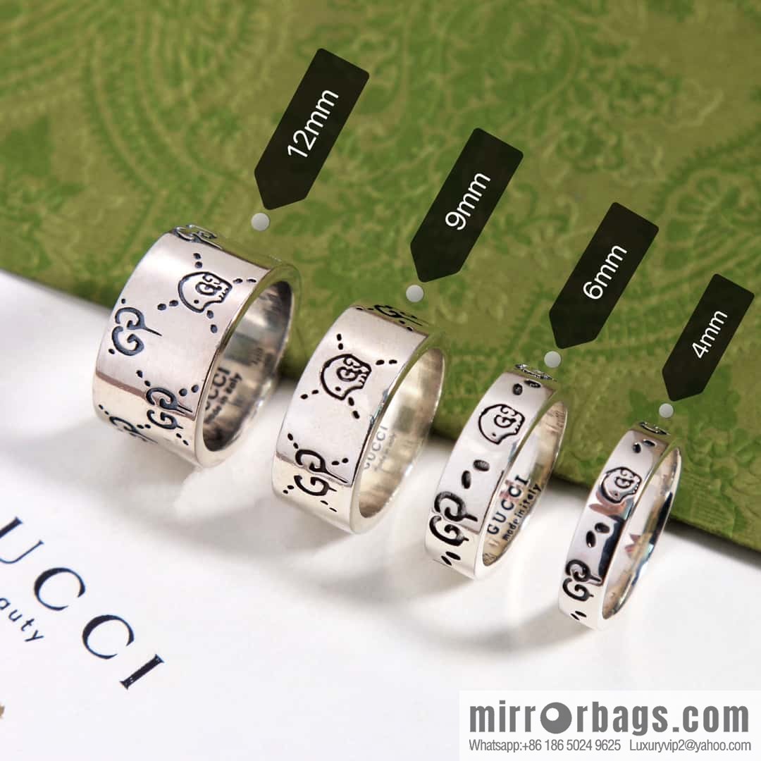 New Gucci Double G Skull Ring