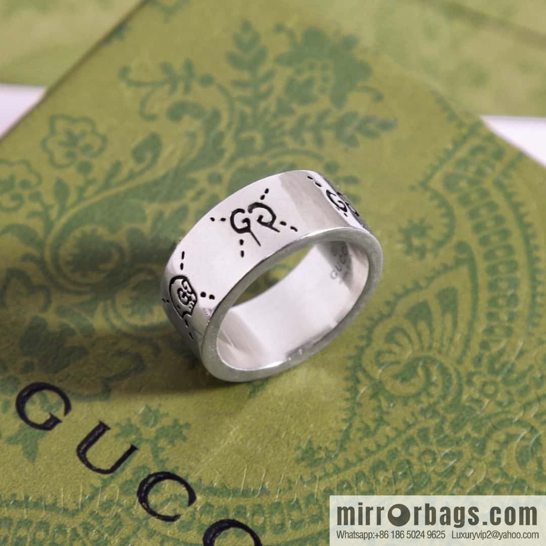 New Gucci Double G Skull Ring