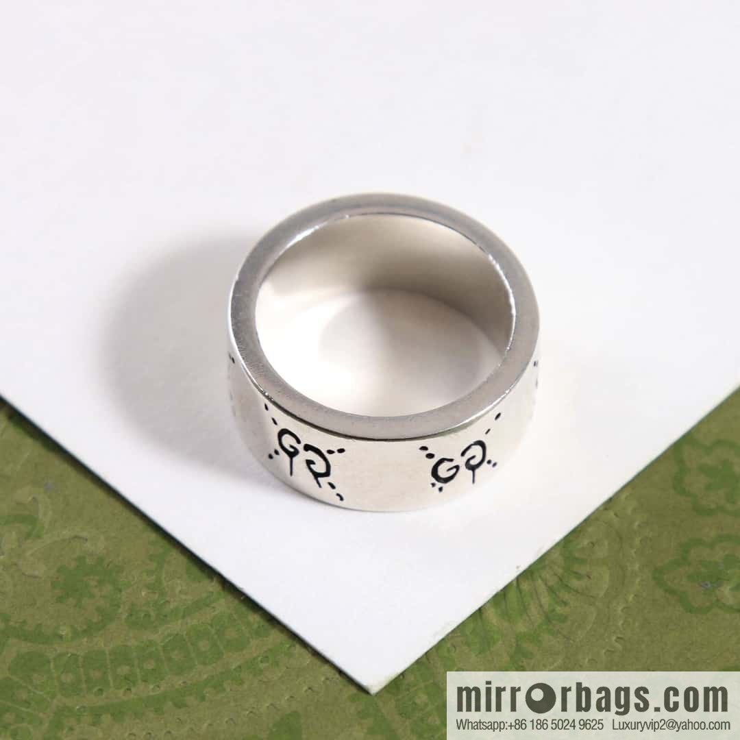New Gucci Double G Skull Ring