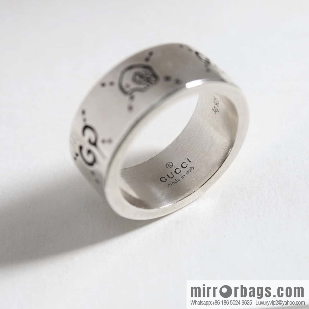 New Gucci Double G Skull Ring