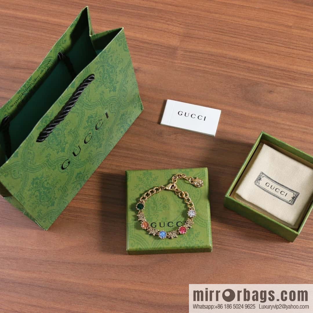 New Gucci Gucci Diamond Butterfly 🦋 Bracelet
