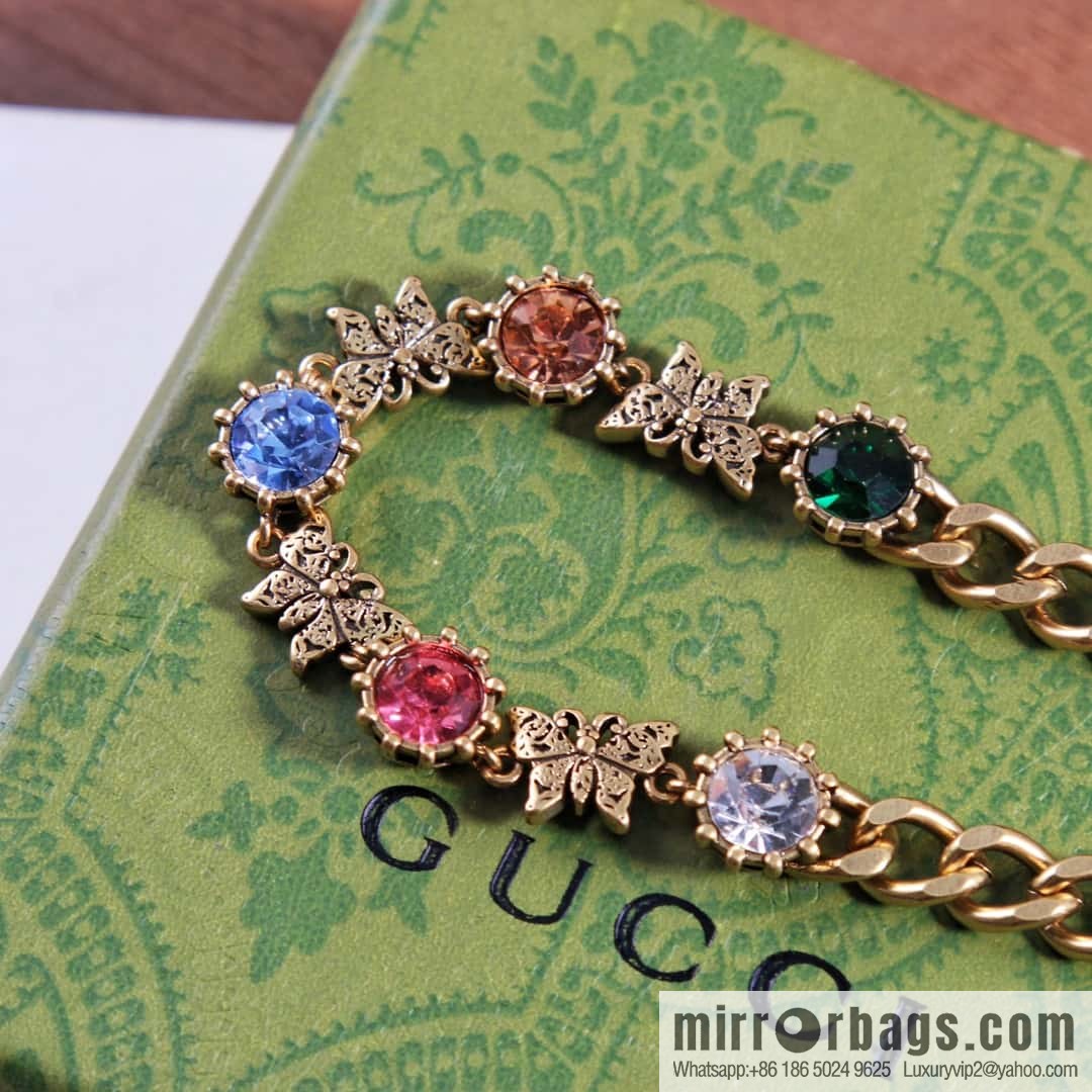 New Gucci Gucci Diamond Butterfly 🦋 Bracelet