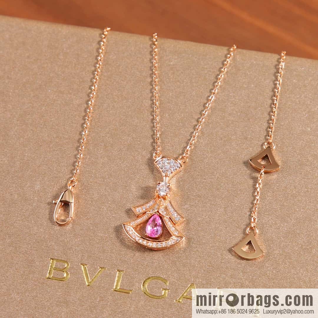 BVLGARI DIVAS'DREAM Gemstone Fan Necklace