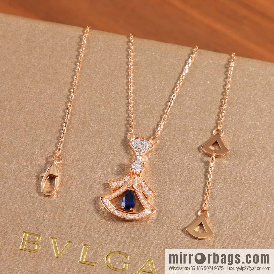 BVLGARI DIVAS'DREAM Gemstone Fan Necklace