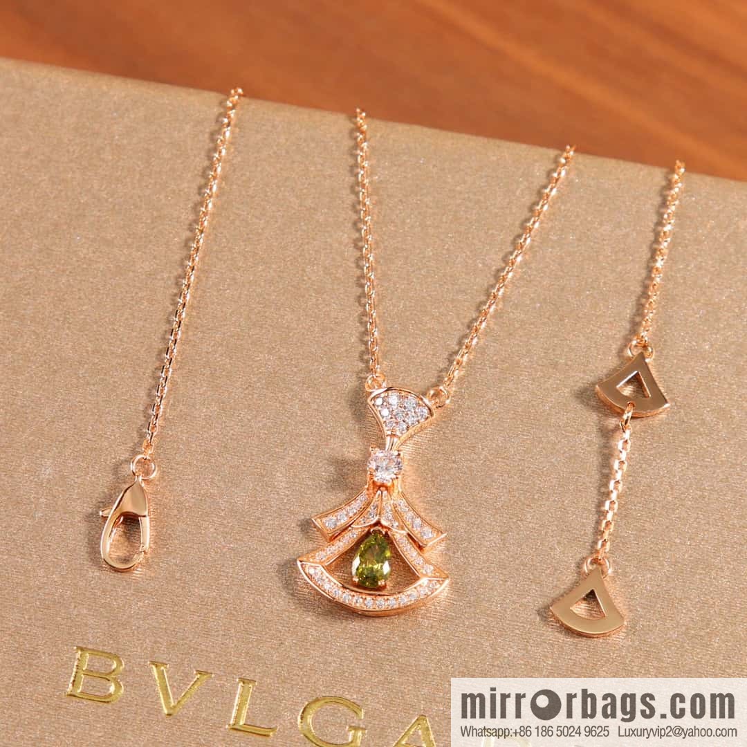 BVLGARI DIVAS'DREAM Gemstone Fan Necklace