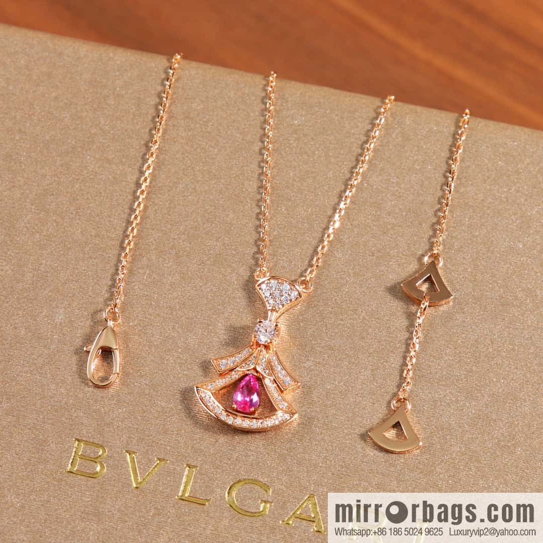 BVLGARI DIVAS'DREAM Gemstone Fan Necklace