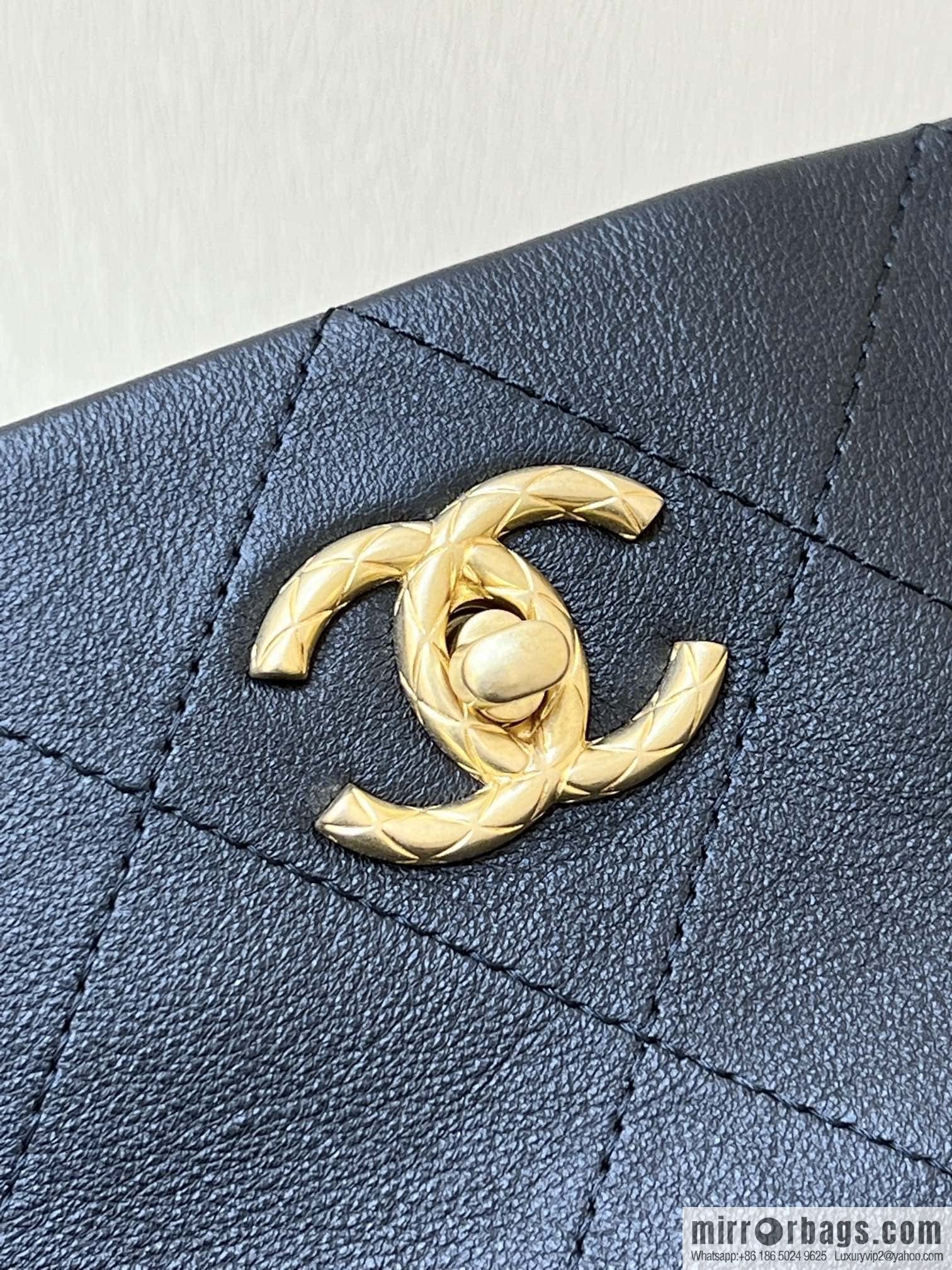 CHANEL 23A Premium Handicraft Collection, Woven Hippie Bag AS4210 black