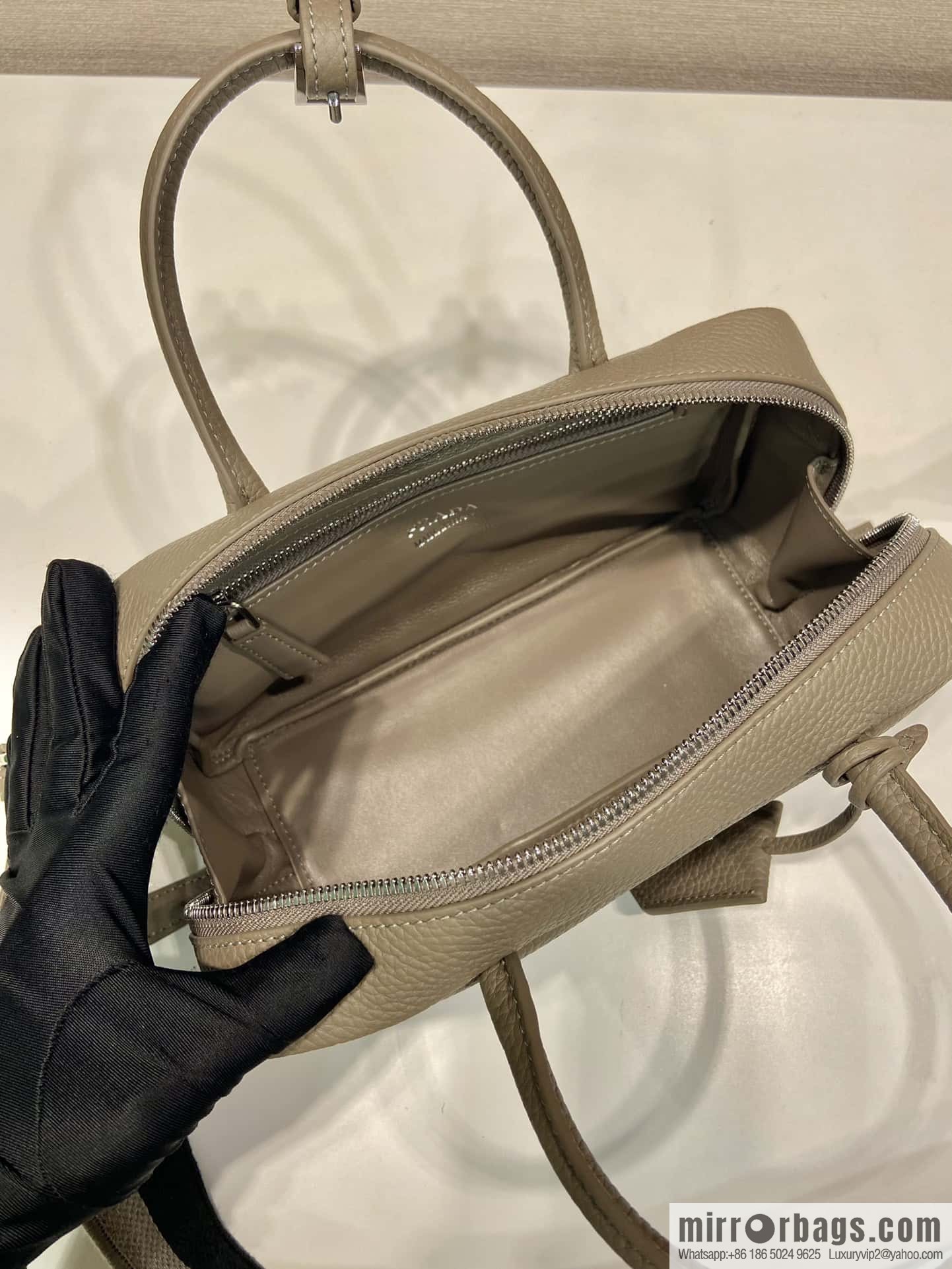 PRADA Prada imported suede leather new tote bag 1BB102
