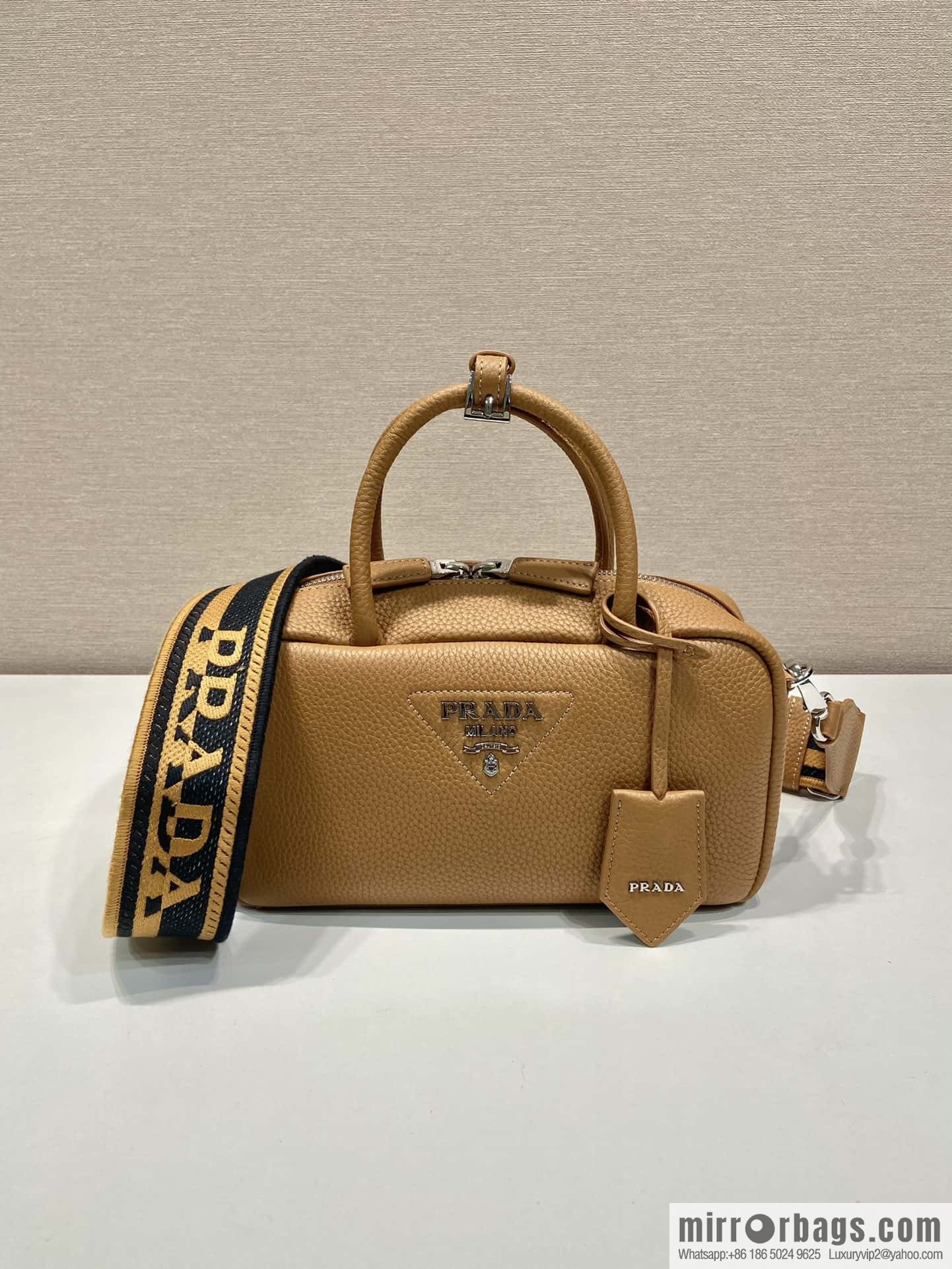 PRADA Prada imported suede leather new tote bag 1BB102