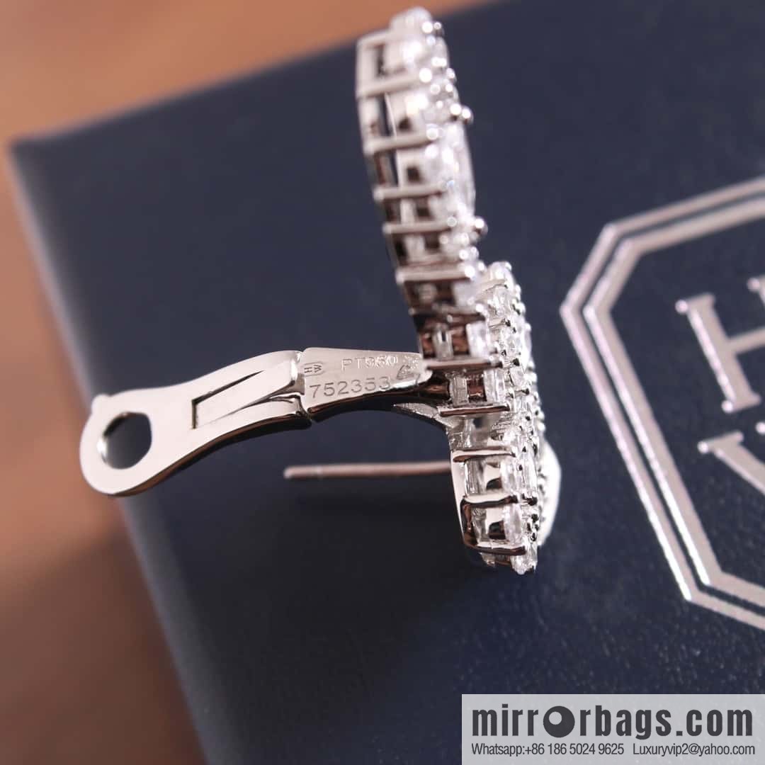 HARRY WINSTON HW Full Diamond Chandelier Stud Earrings
