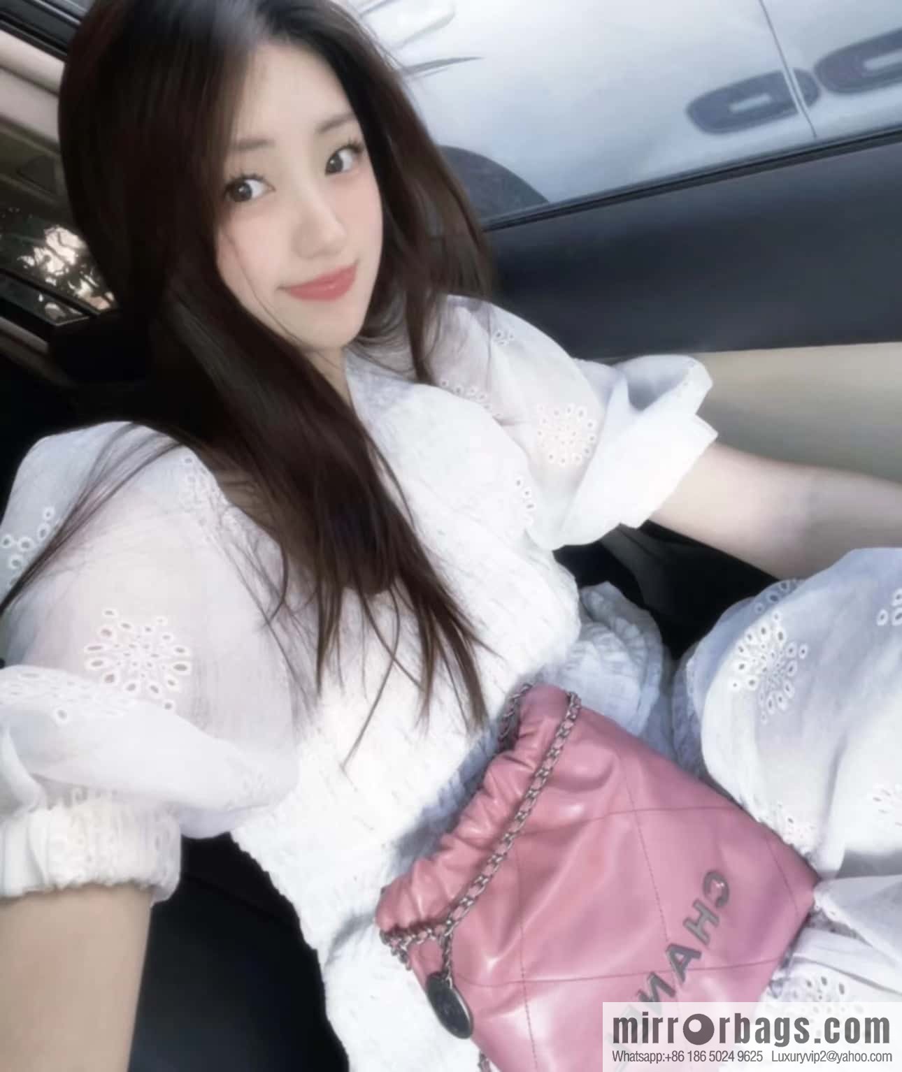 CHANEL 23S spring and summer series mini 22 bags AS3980 pink