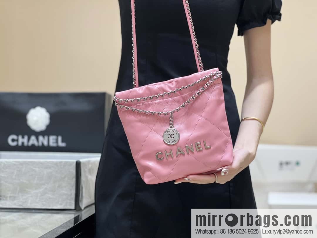 CHANEL 23S spring and summer series mini 22 bags AS3980 pink