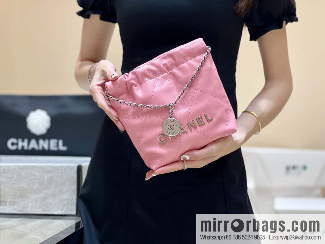 CHANEL 23S spring and summer series mini 22 bags AS3980 pink