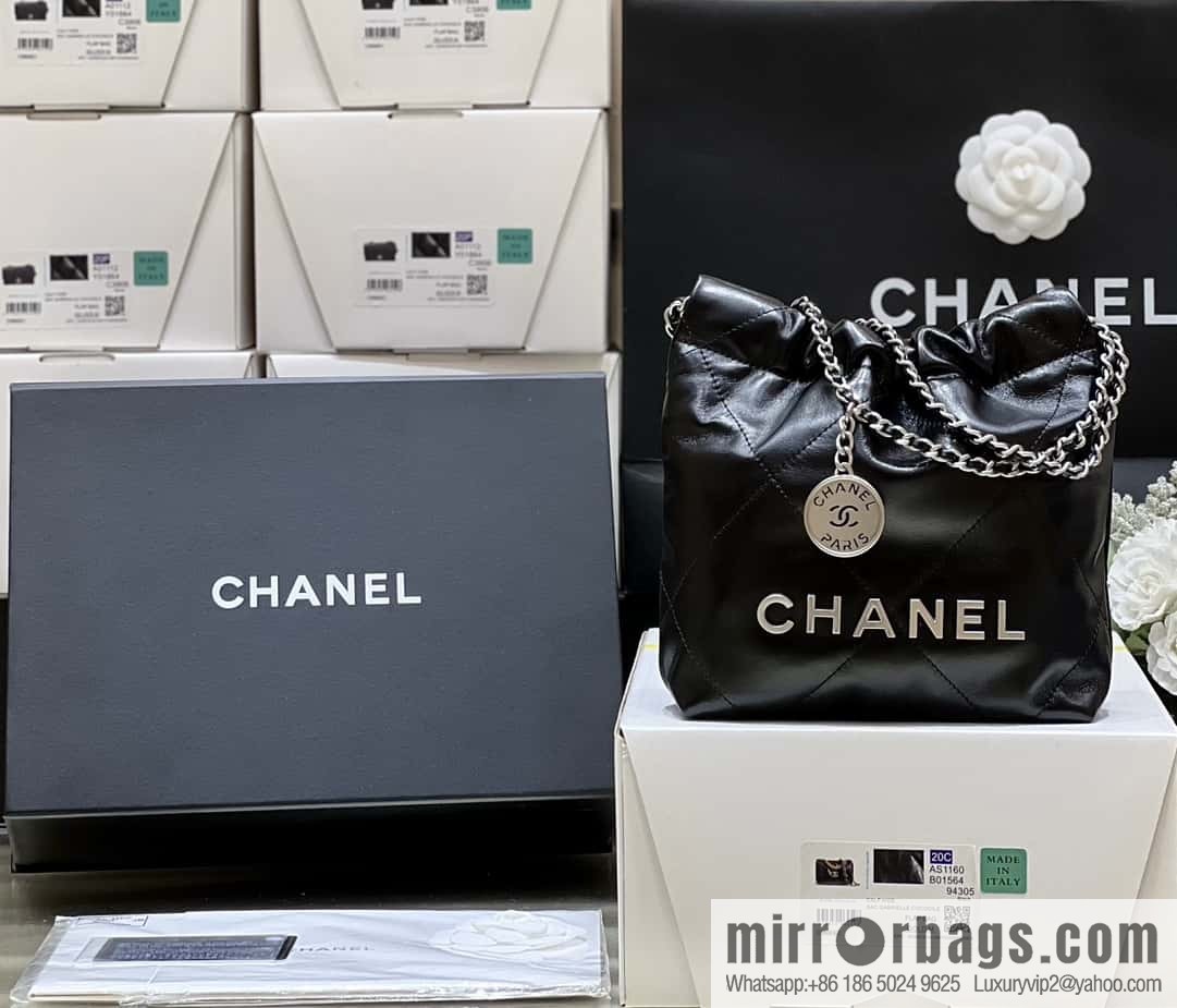 CHANEL 23S spring and summer series mini 22 bags AS3980 black
