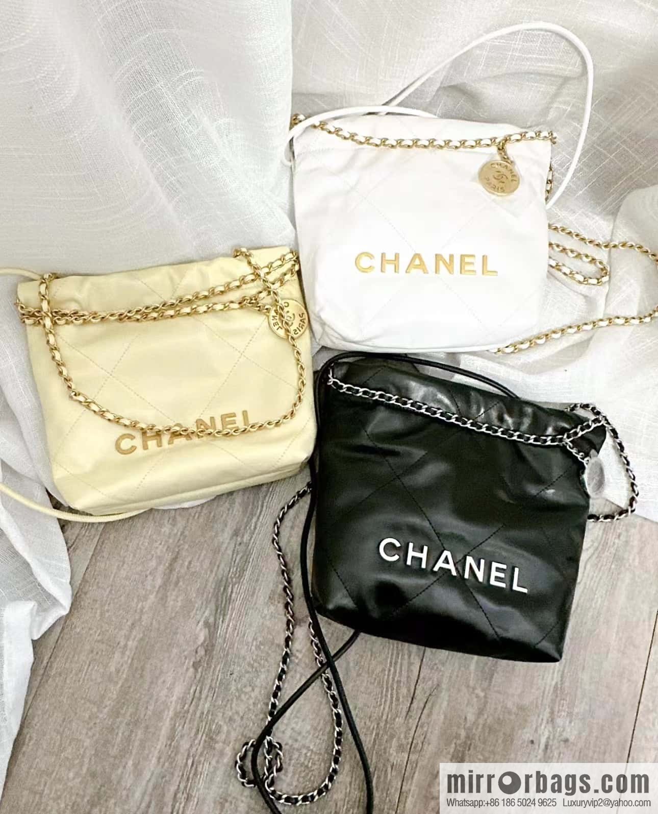 CHANEL 23S spring and summer series mini 22 bags AS3980 chick yellow