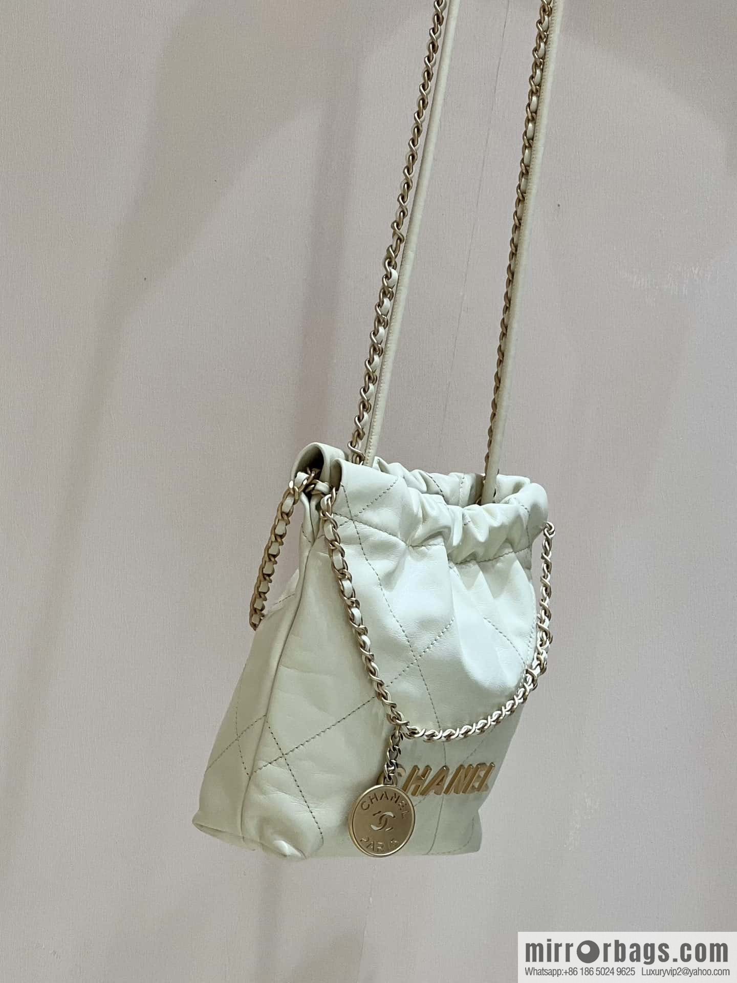 CHANEL 23S spring and summer series mini 22 bags AS3980 chick yellow