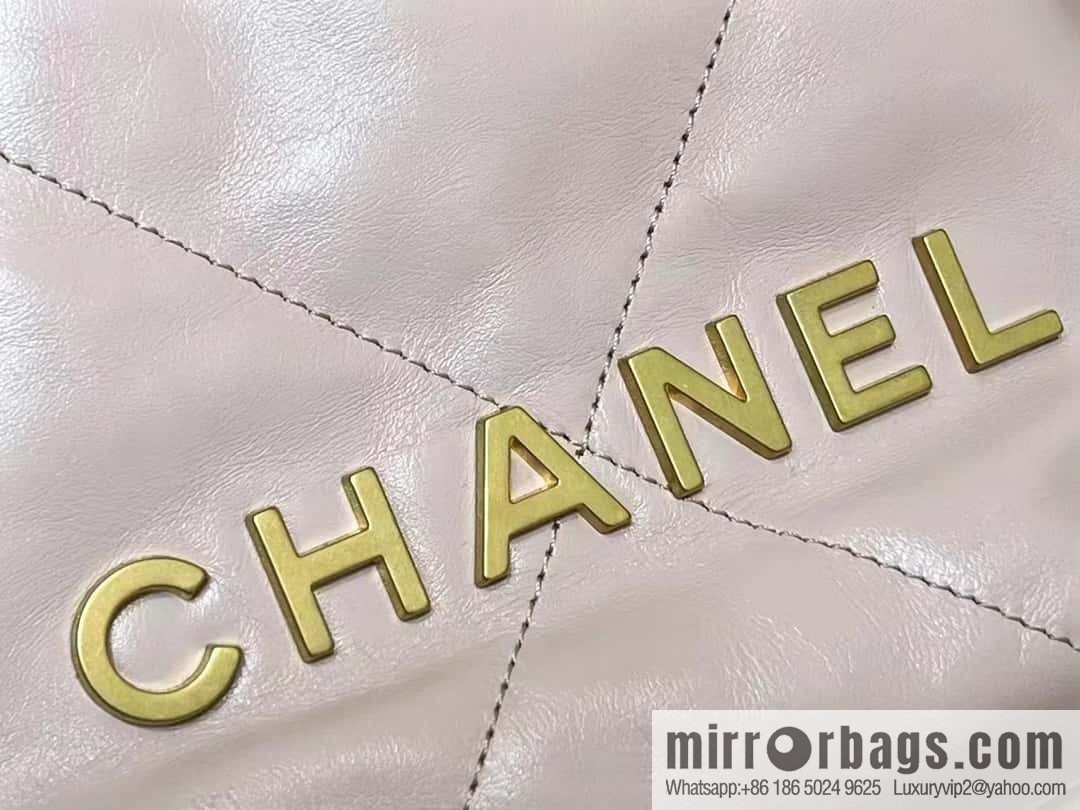 CHANEL 23S spring and summer series mini 22 bags AS3980 pink/gold buckle