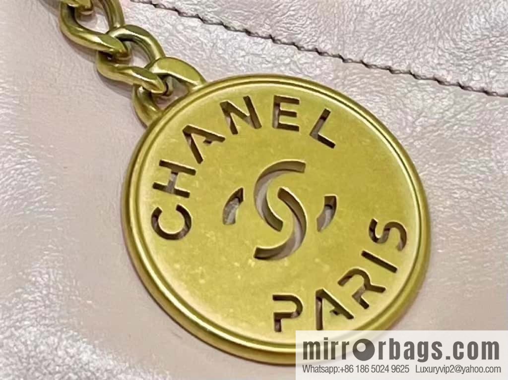 CHANEL 23S spring and summer series mini 22 bags AS3980 pink/gold buckle