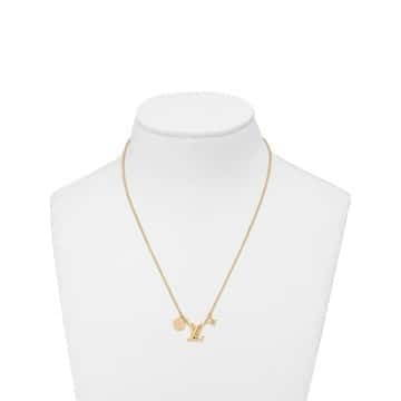 Louis Vuitton Louis Vuitton Qixi Festival limited LV pink peach heart love necklace, bracelet