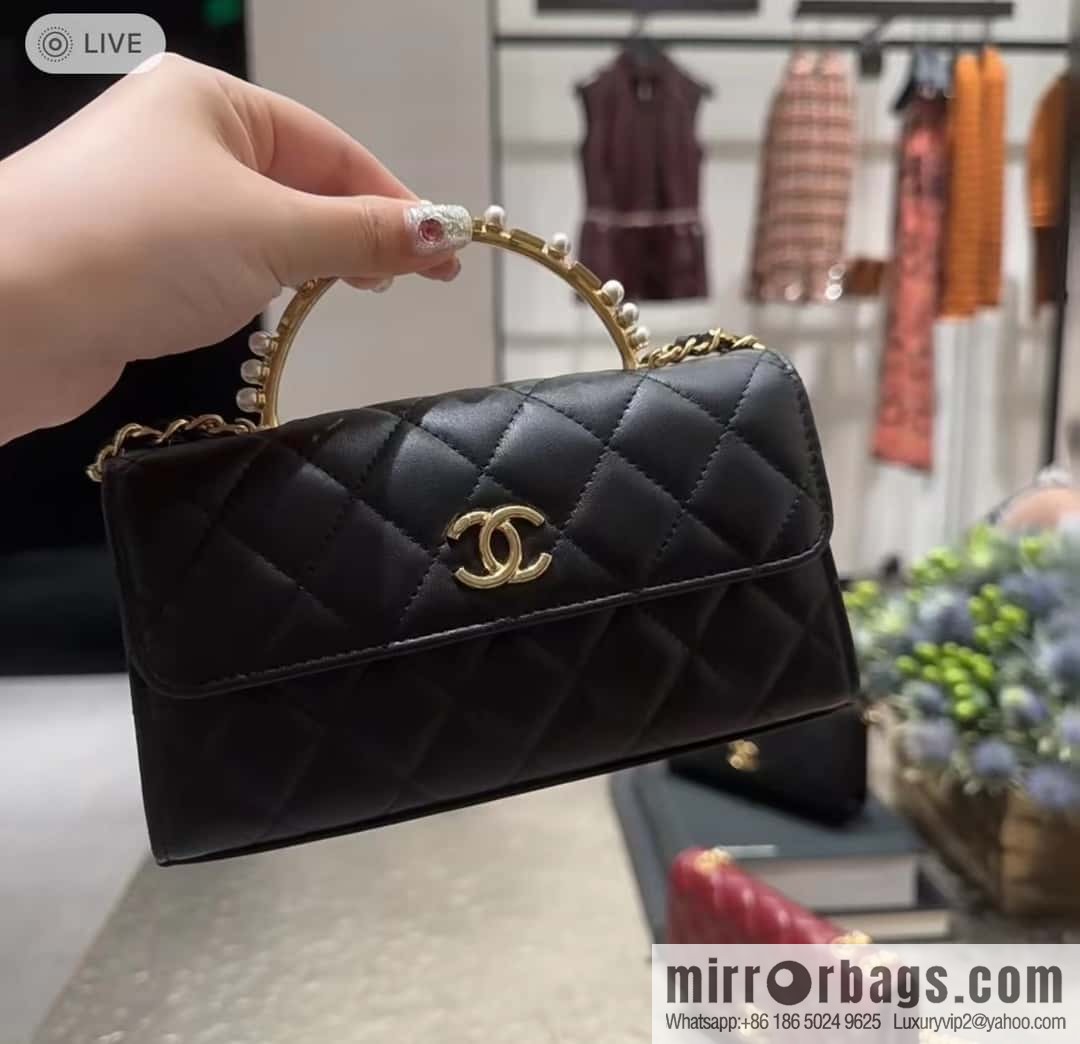 CHANEL 23B autumn and winter trailer series, diamond handle Kelly bag AP3512