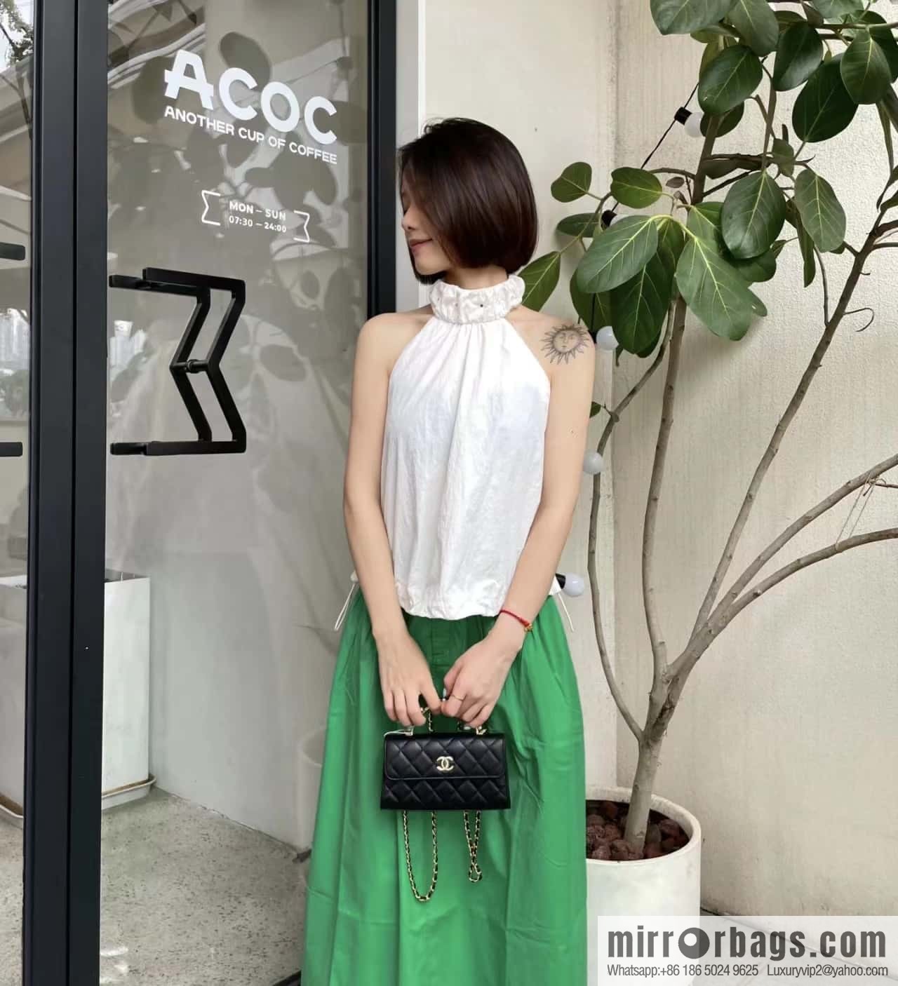 CHANEL 23B autumn and winter trailer series, diamond handle Kelly bag AP3512