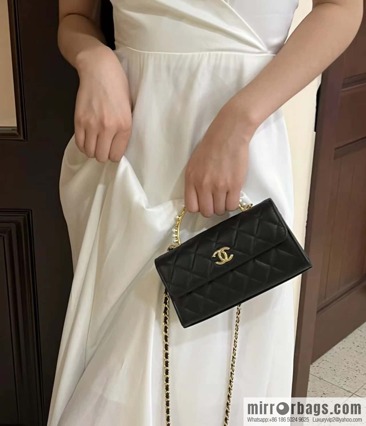 CHANEL 23B autumn and winter trailer series, diamond handle Kelly bag AP3512