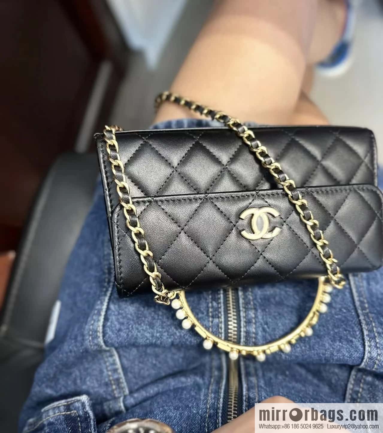 CHANEL 23B autumn and winter trailer series, diamond handle Kelly bag AP3512