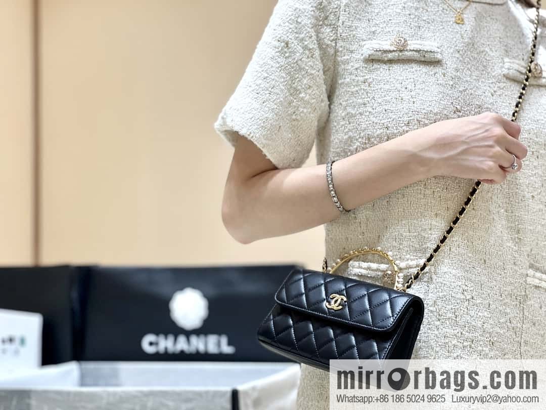 CHANEL 23B autumn and winter trailer series, diamond handle Kelly bag AP3512