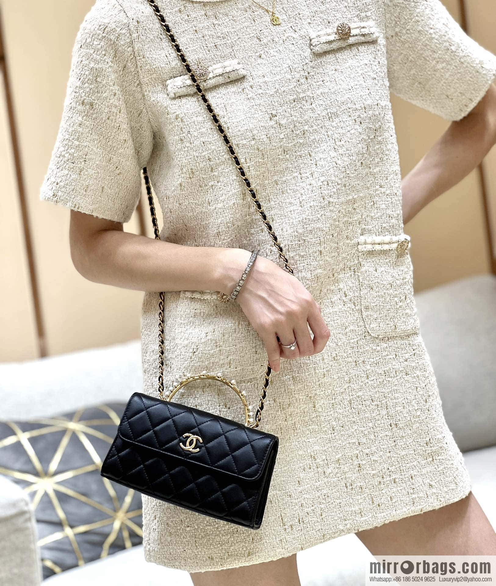 CHANEL 23B autumn and winter trailer series, diamond handle Kelly bag AP3512