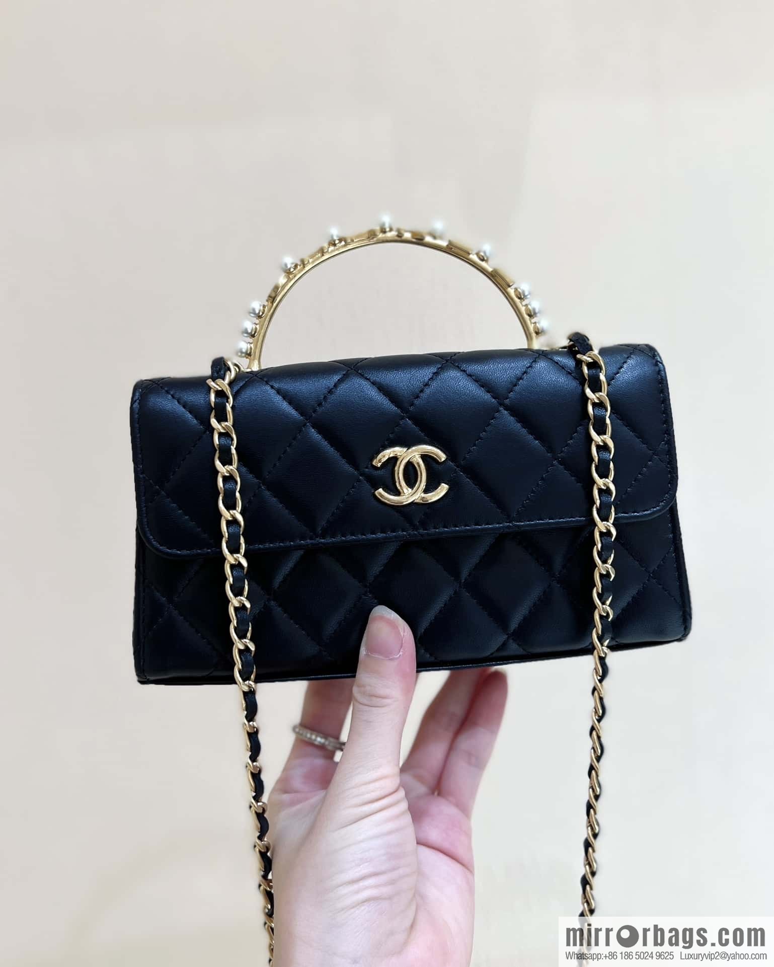 CHANEL 23B autumn and winter trailer series, diamond handle Kelly bag AP3512