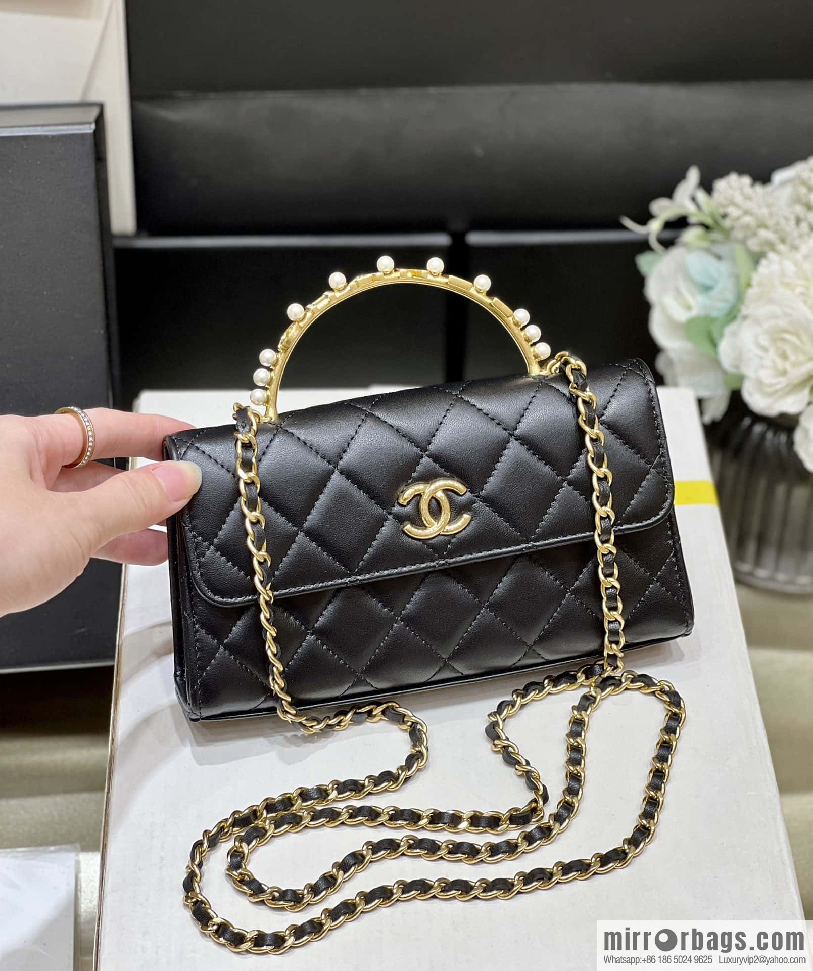 CHANEL 23B autumn and winter trailer series, diamond handle Kelly bag AP3512