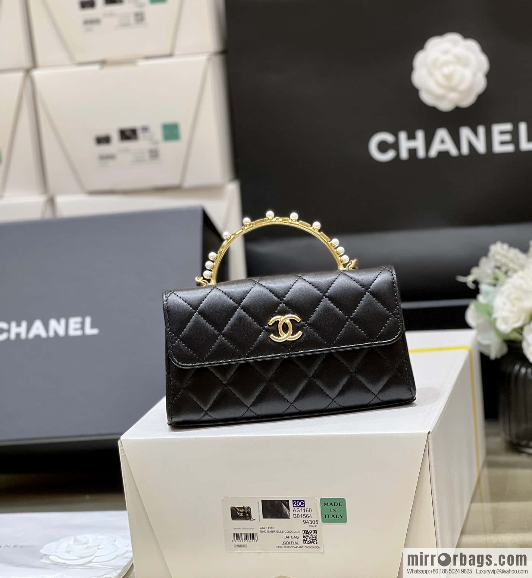 CHANEL 23B autumn and winter trailer series, diamond handle Kelly bag AP3512