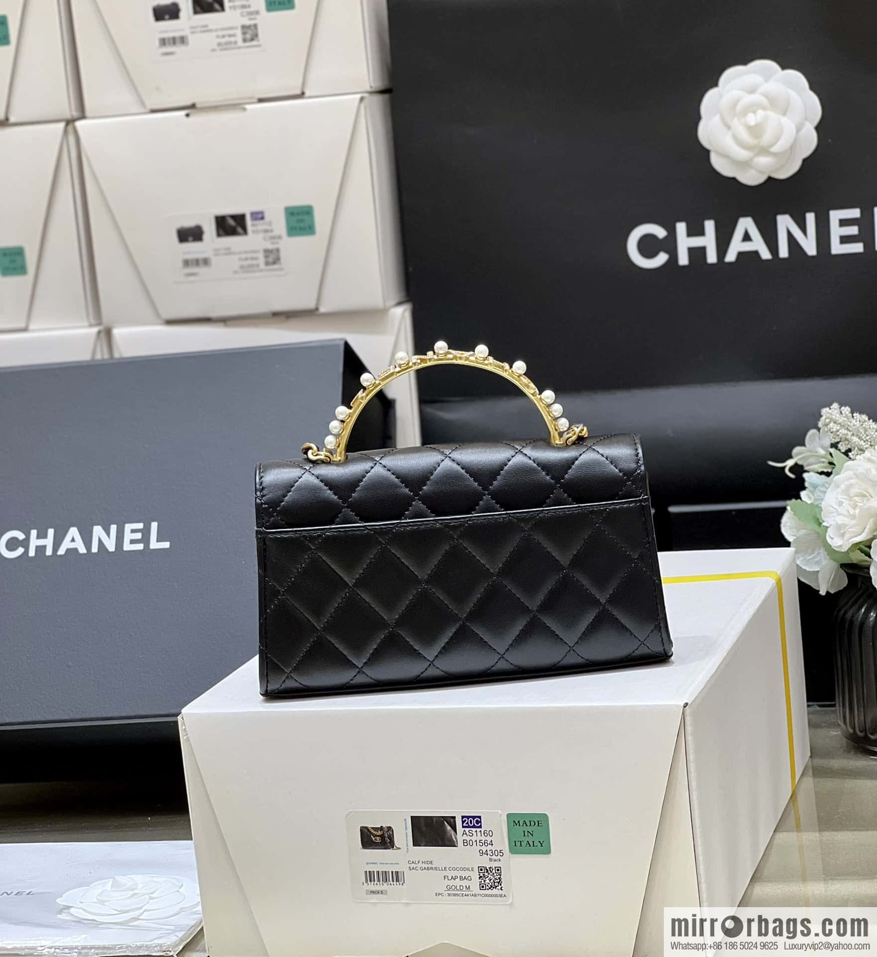 CHANEL 23B autumn and winter trailer series, diamond handle Kelly bag AP3512