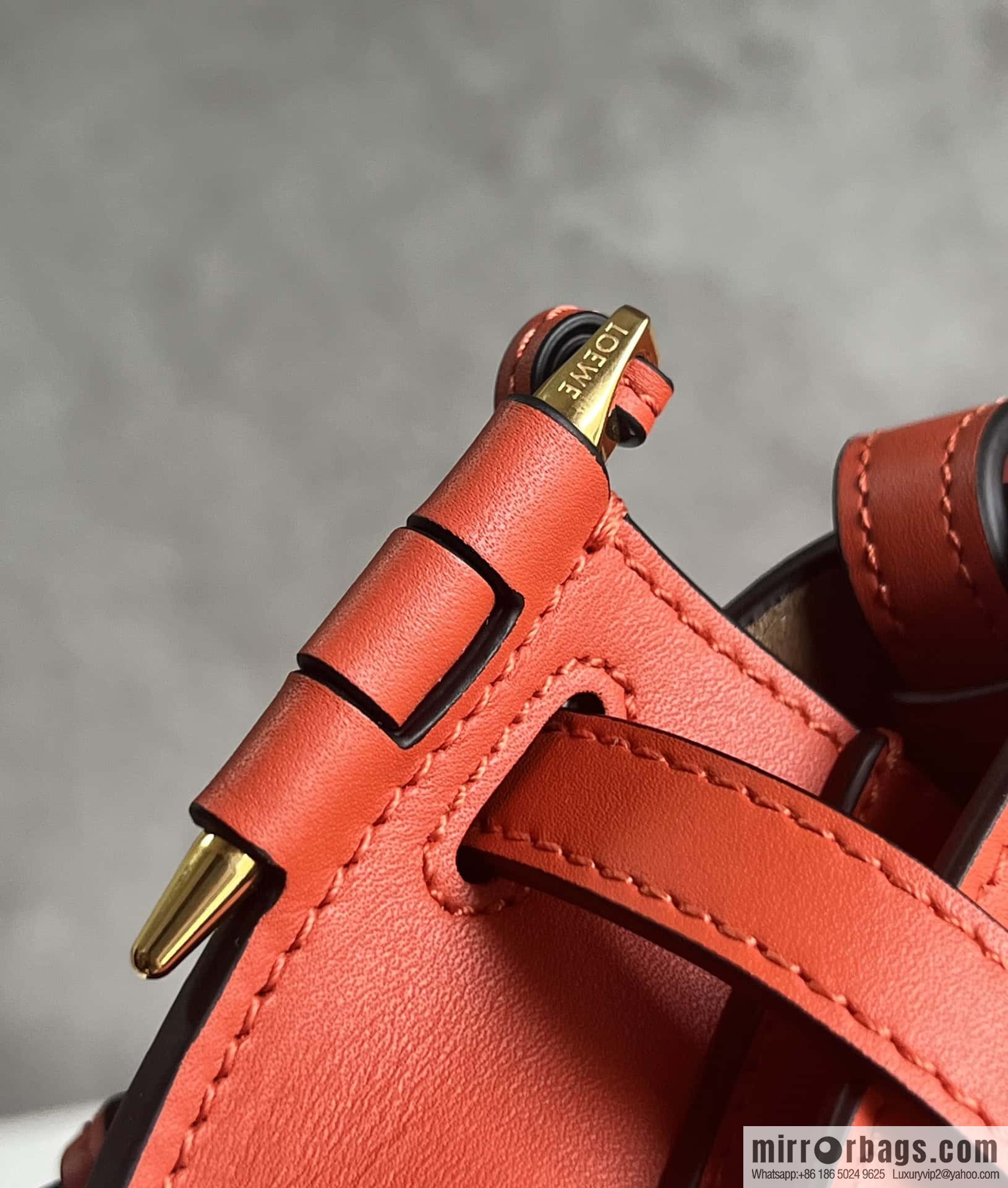 LOEWE letter wide shoulder strap saddle bag MiniGateDual handbag 0672
