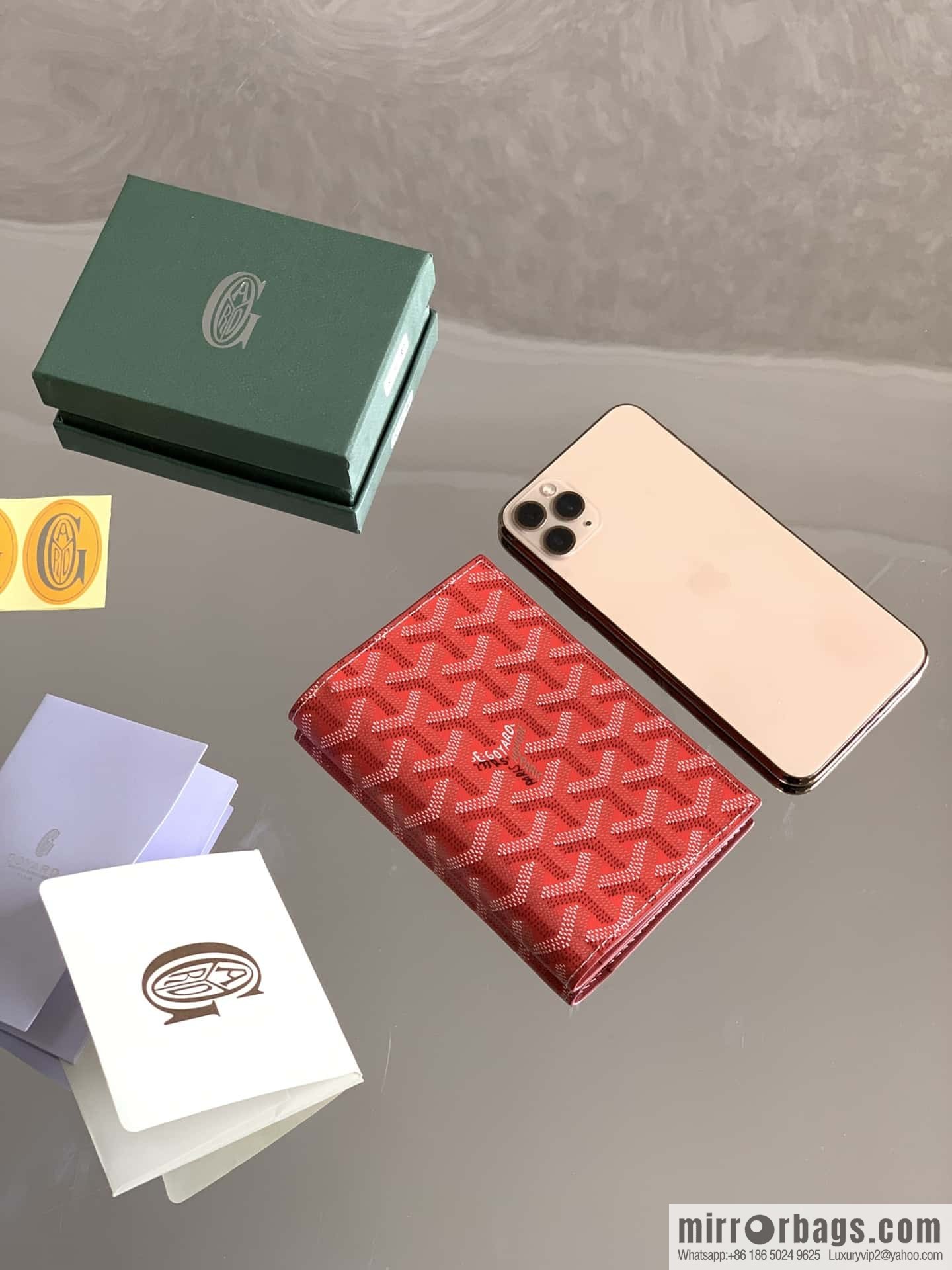 Goyard Grenelle passport holder 7706