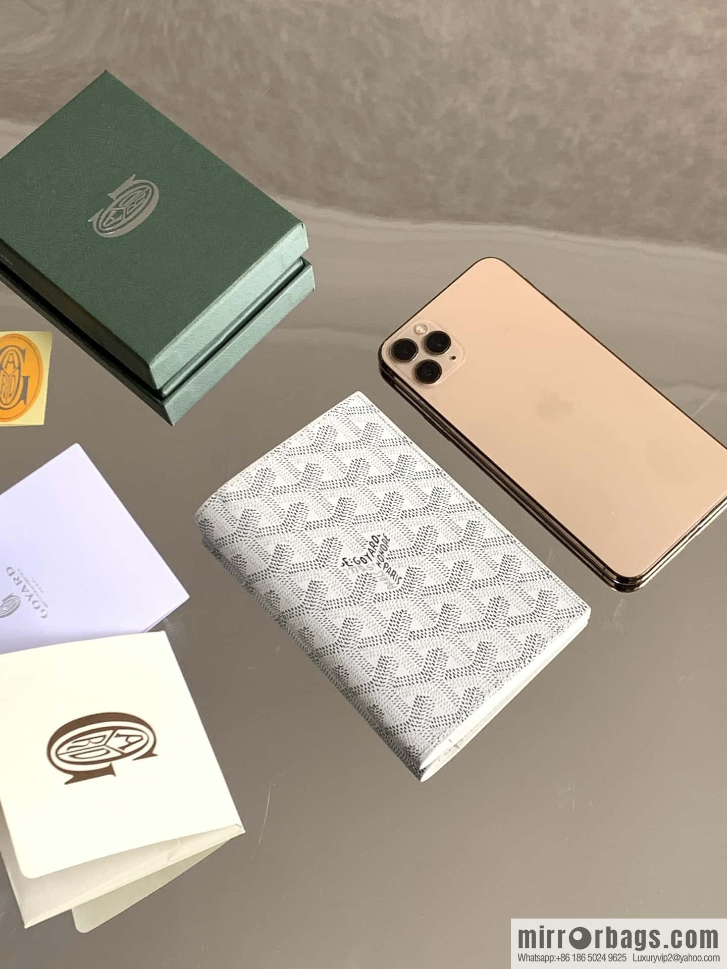 Goyard Grenelle passport holder 7706